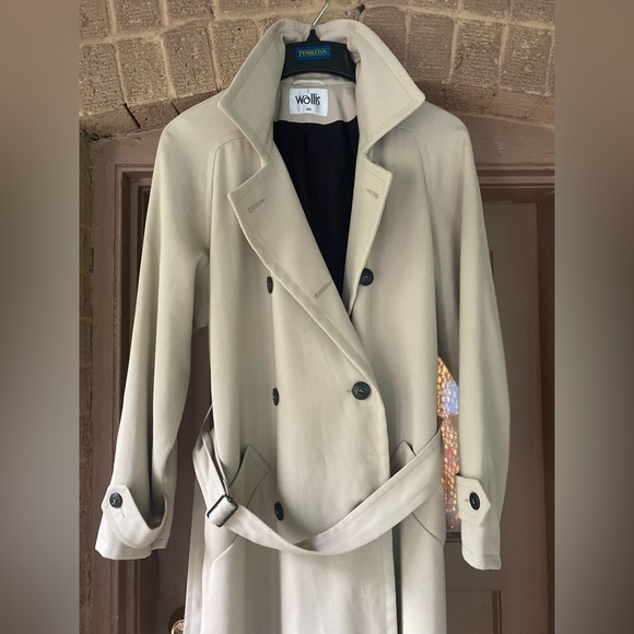 Modern maxi double-breasted trench coat - Picture 12 of 12
